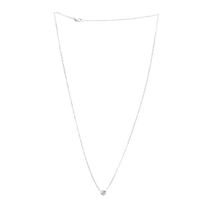Cartier 18K White Gold Diamond SM D'Amour Pendant Necklace 3 of 6