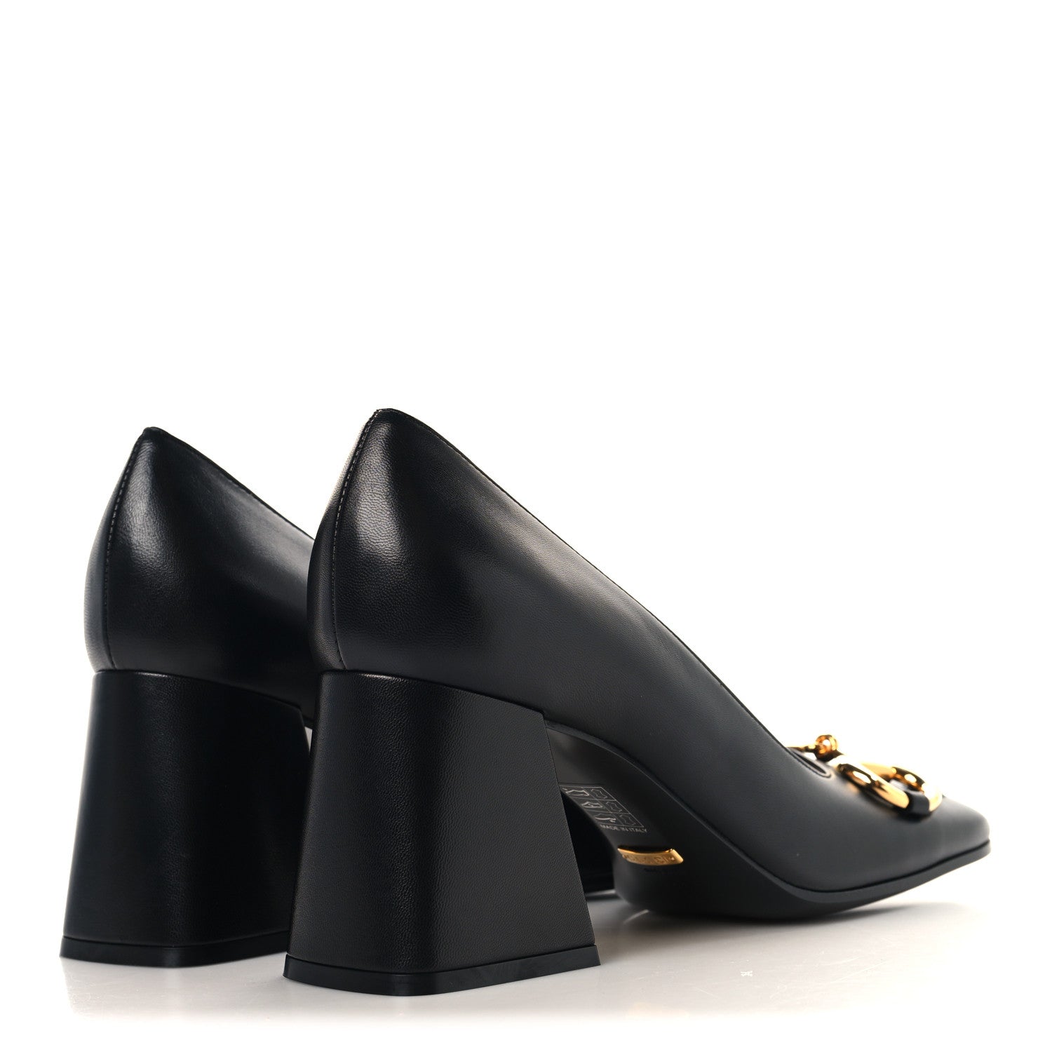 Gucci Malaga Kid Horsebit 75mm Pumps 38 Black 5 of 9