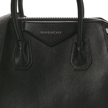 Givenchy Sugar Goatskin Woven Small Antigona Black White 8 of 14