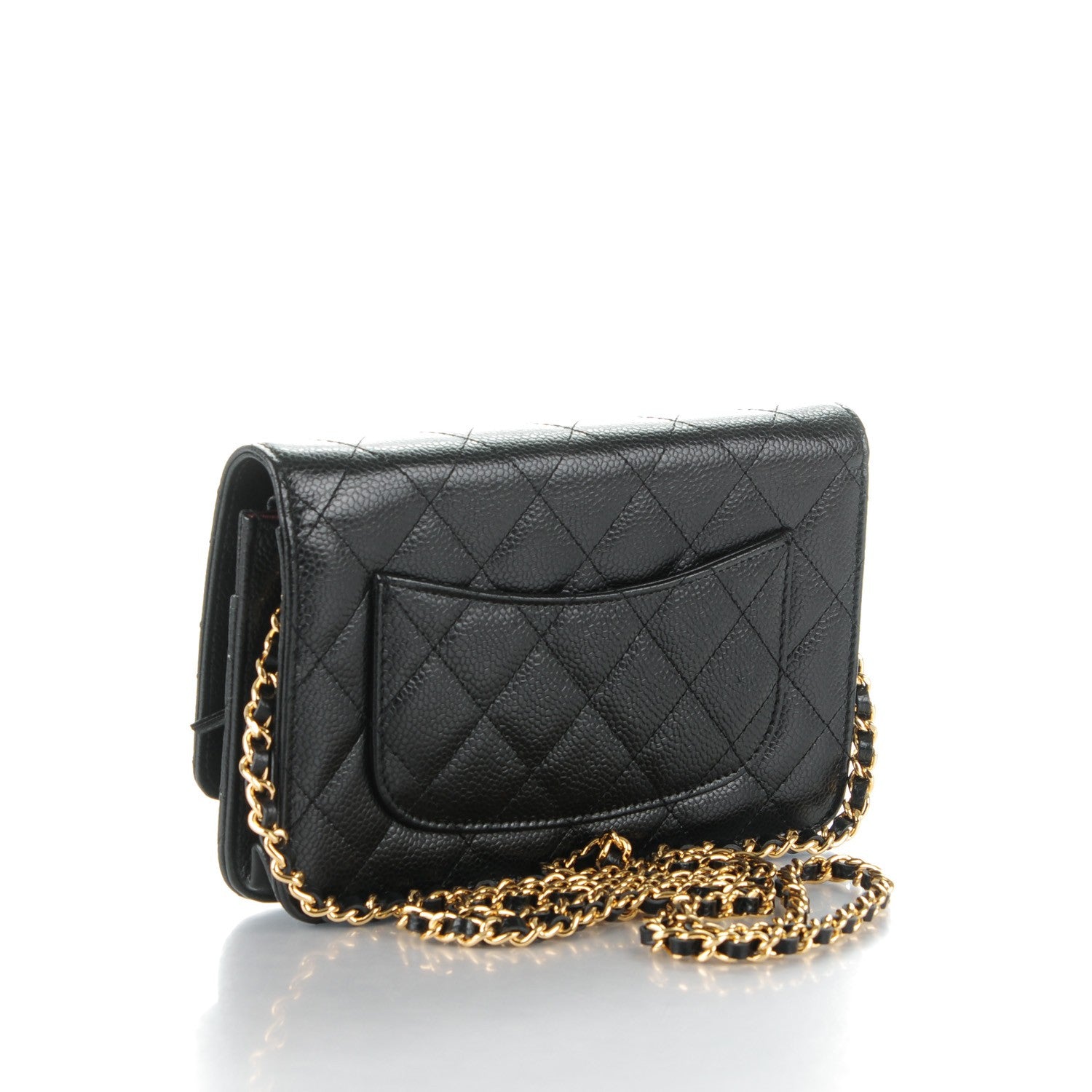 Chanel Caviar Quilted Wallet On Chain WOC Black 3 of 8