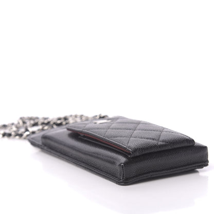 Chanel Caviar Quilted Zip Phone Case Black 7 of 13