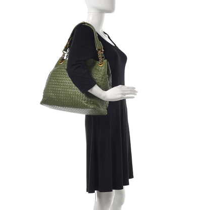 Bottega Veneta Nappa Intrecciato Shoulder Bag Foglia 2 of 13