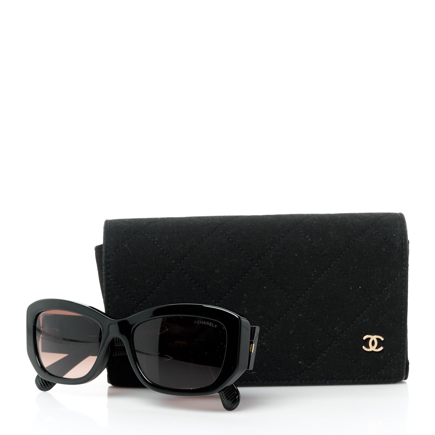 Acetate Rectangle Sunglasses 5493 Black Brown