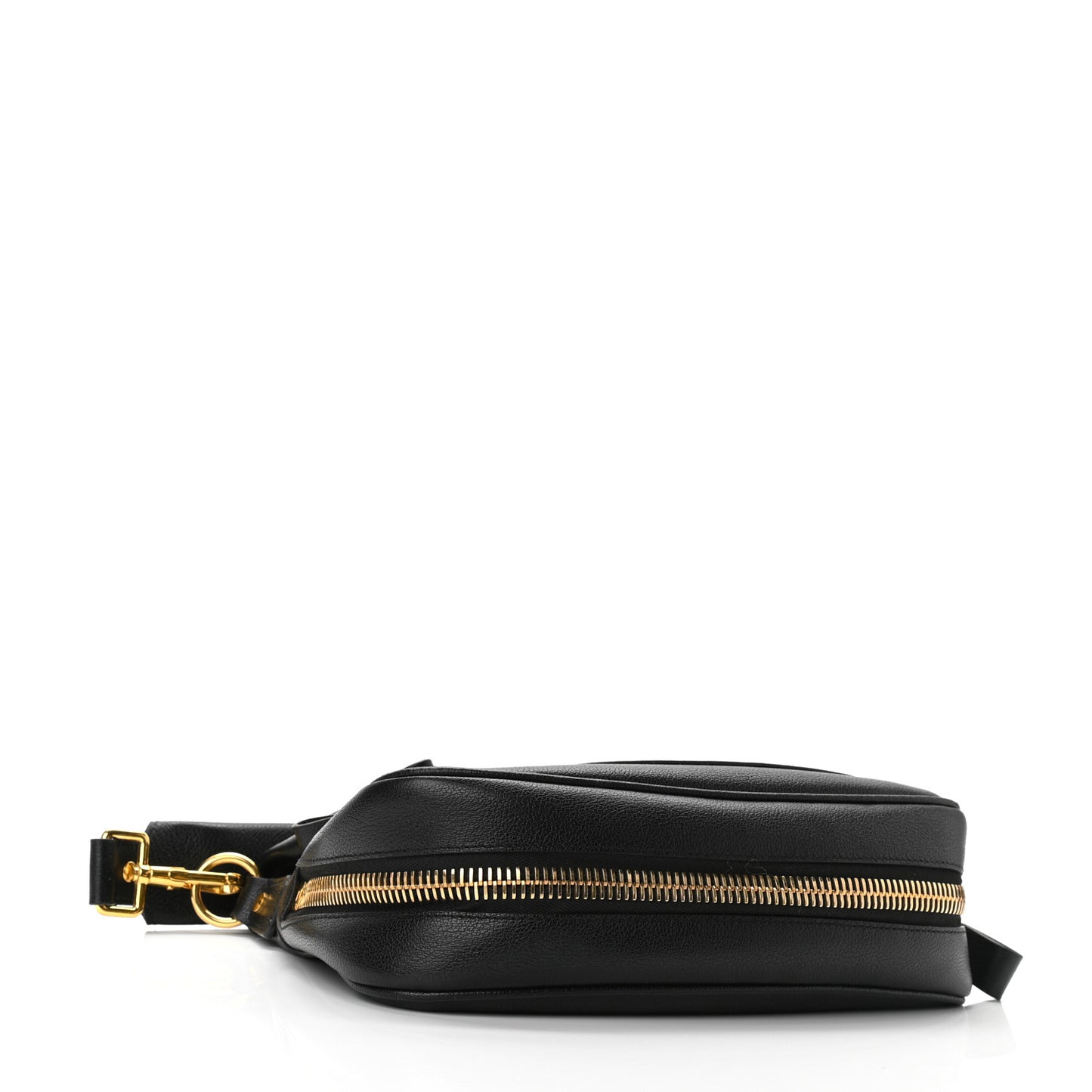 Grained Calfskin Medium Jennifer Crossbody Bag Black