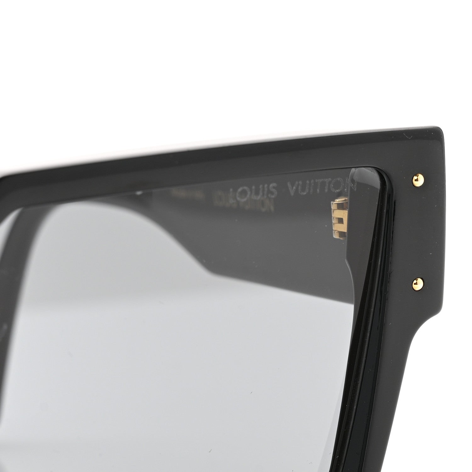 Louis Vuitton Acetate Swarovski Crystal Cyclone Sunglasses Z1578E Black 7 of 8