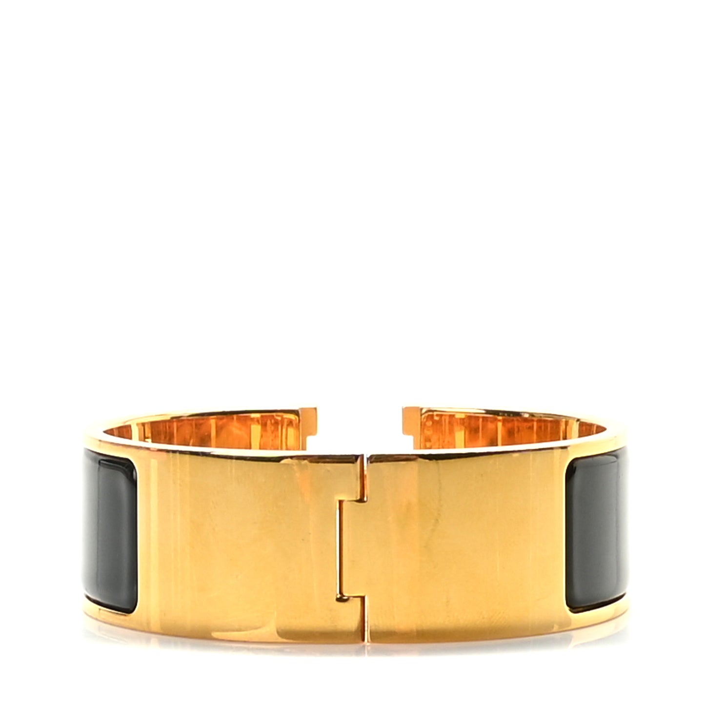 Enamel Wide Clic Clac H Bracelet PM Black