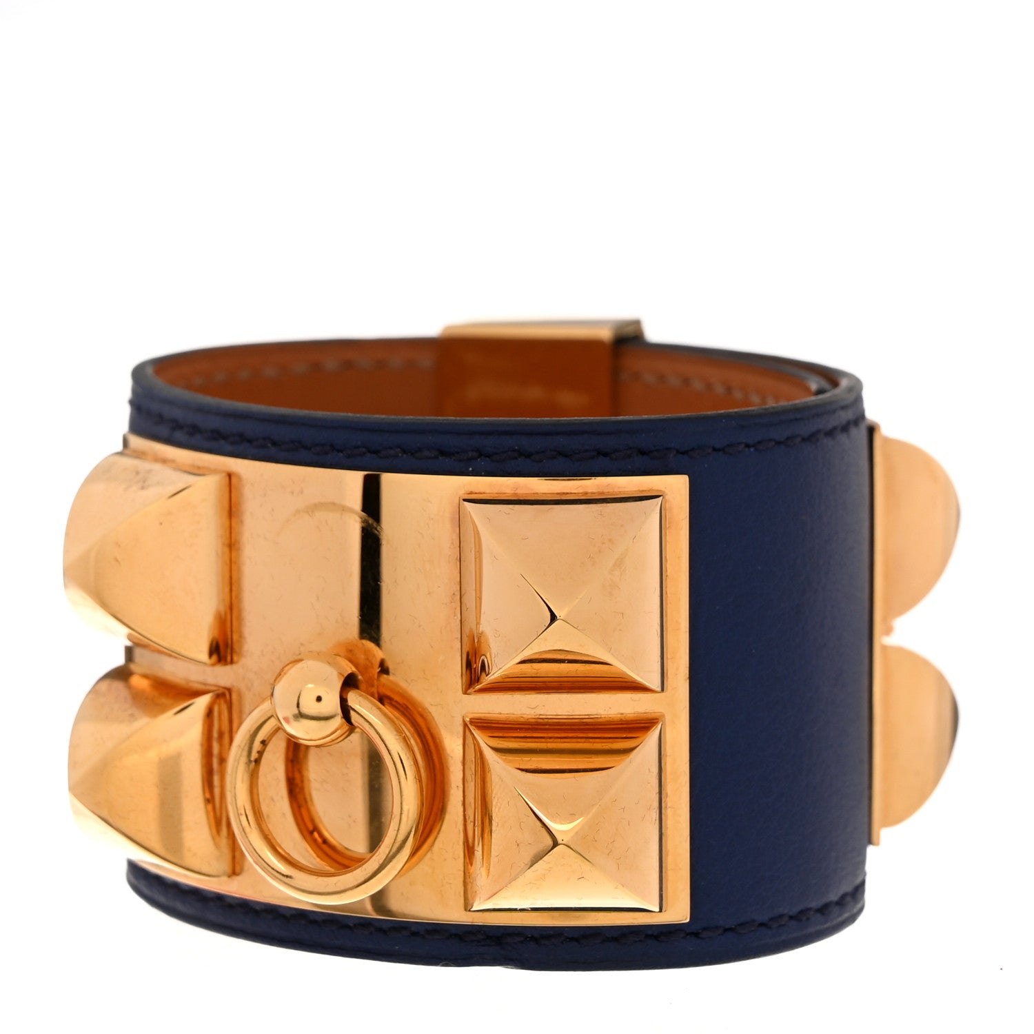 Hermes Swift Collier De Chien CDC Bracelet S Bleu Saphir 1 of 5