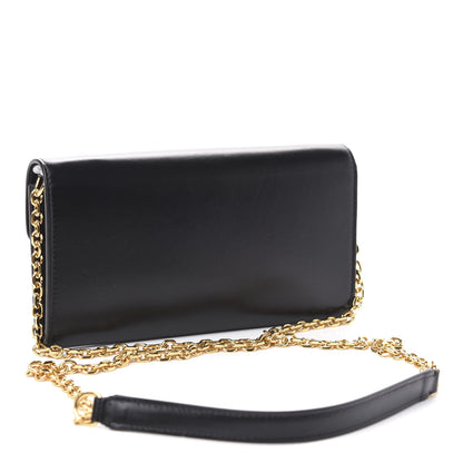 Celine Calfskin C Wallet On Chain Bag Black 3 of 10