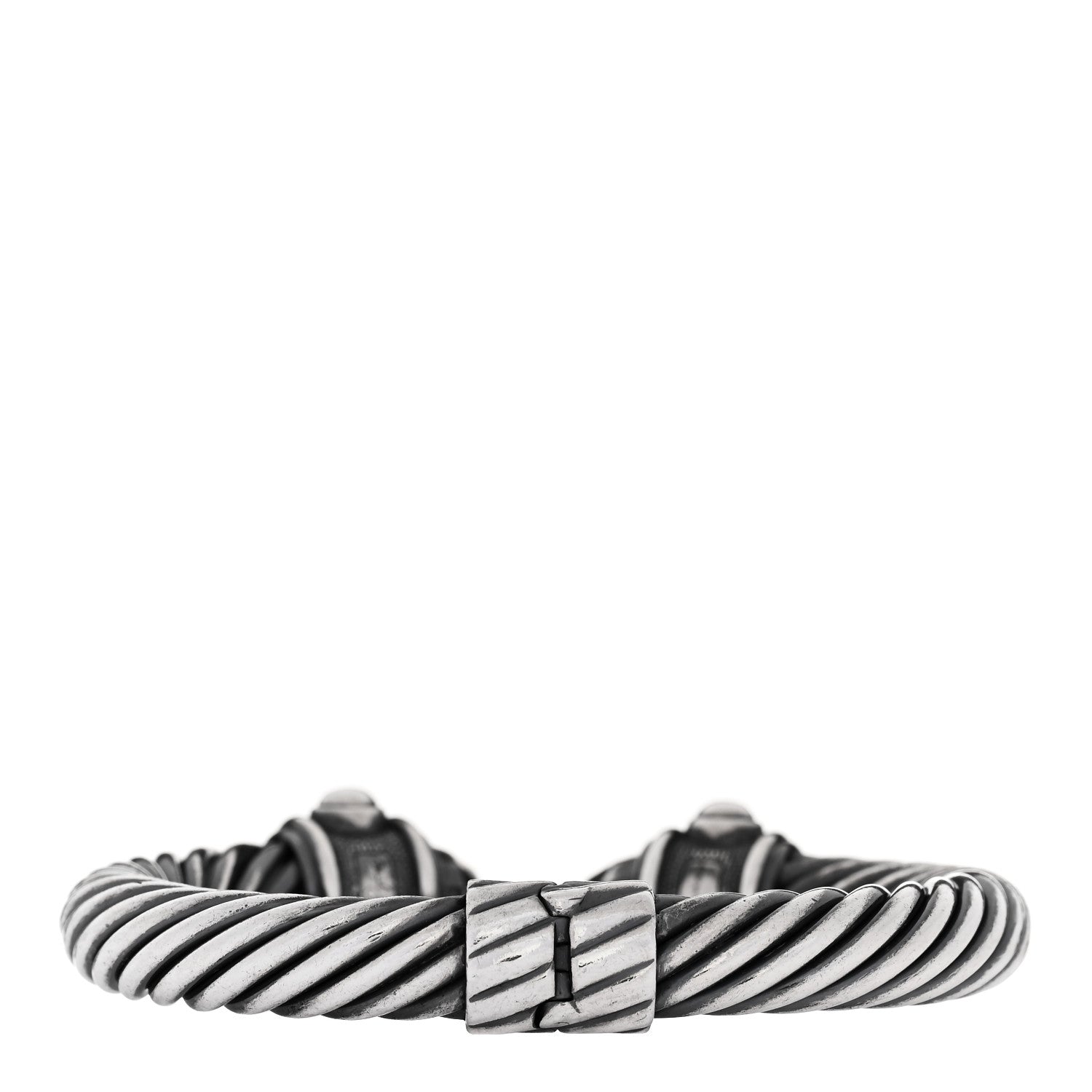 David Yurman Darkened Sterling Silver 10mm Renaissance Cable Bracelet 2 of 3