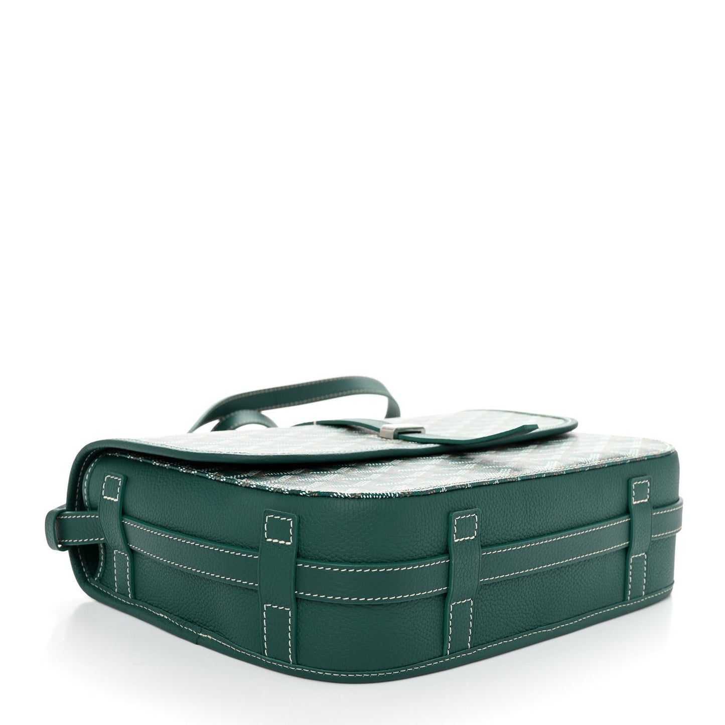 Goyardine Belvedere II MM Messenger Bag Green