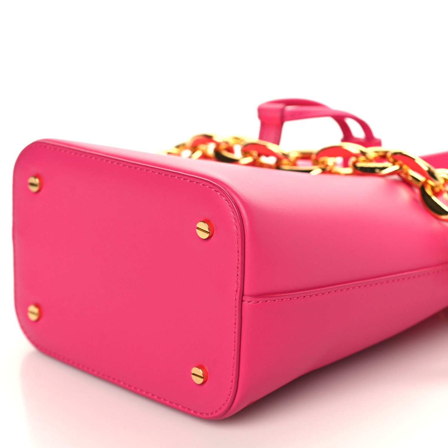 MCM Nappa Mini Drawstring Aren Chain Bag Beetroot Purple 8 of 8