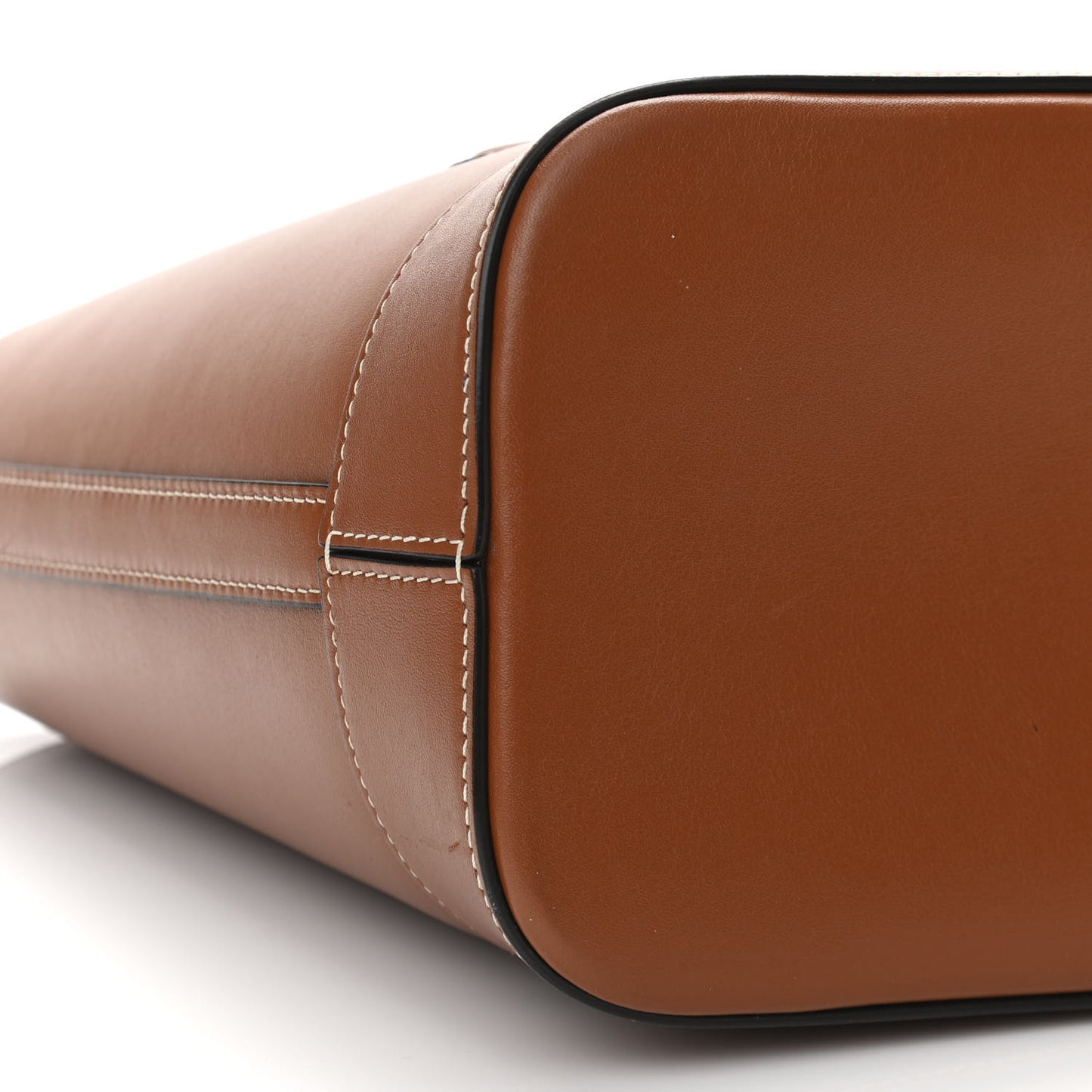 Smooth Calfskin Small Cuir Triomphe Bucket Bag Tan