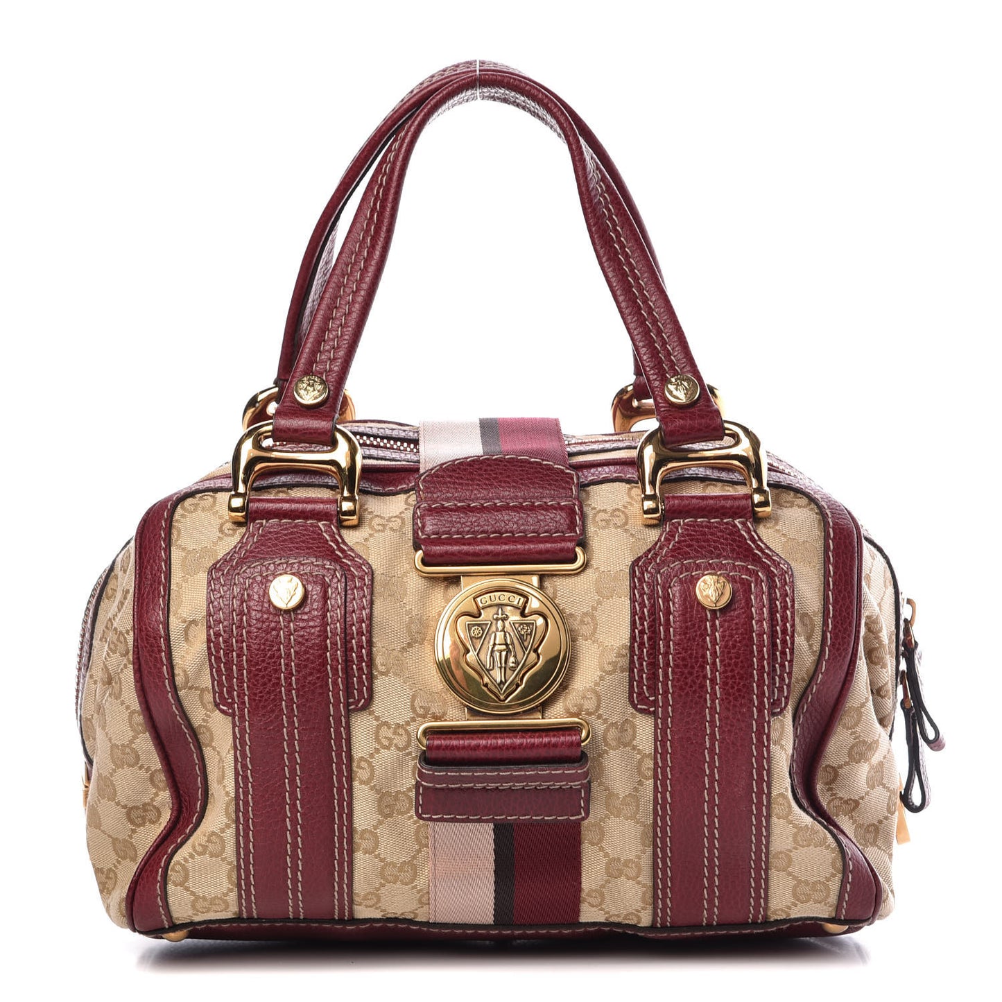 Monogram Medium Aviatrix Boston Ebony Bordeaux
