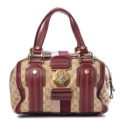 Gucci Monogram Medium Aviatrix Boston Ebony Bordeaux 1 of 11