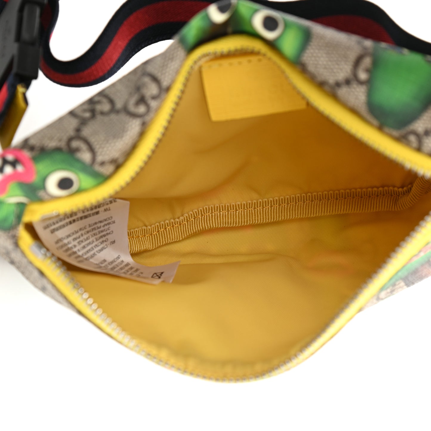 GG Supreme Monogram Smiling Plants Childrens Belt Bag Multicolor