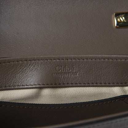 Chloe Calfskin Crocodile Embossed Mini C Bag Army Green 8 of 10