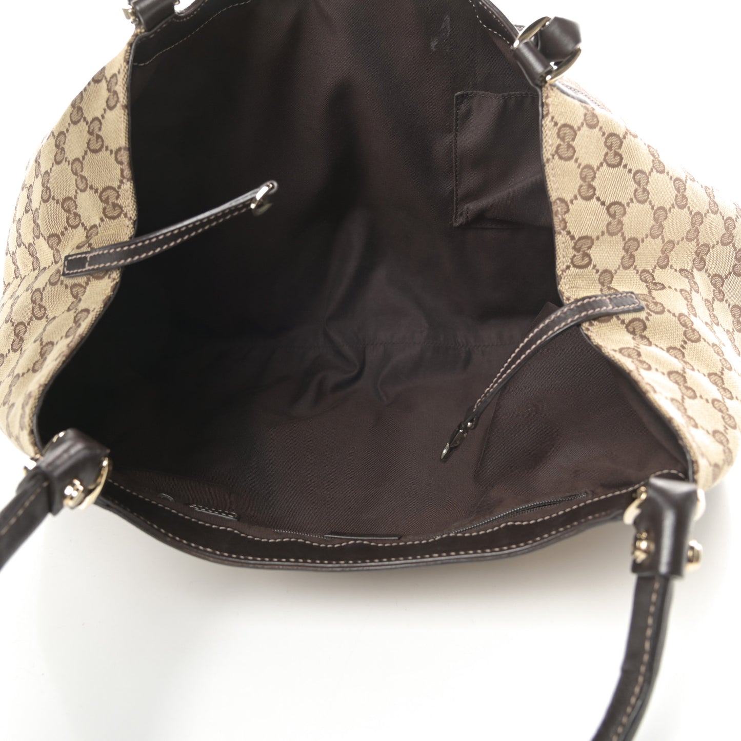 Monogram Large D Gold Hobo Dark Brown