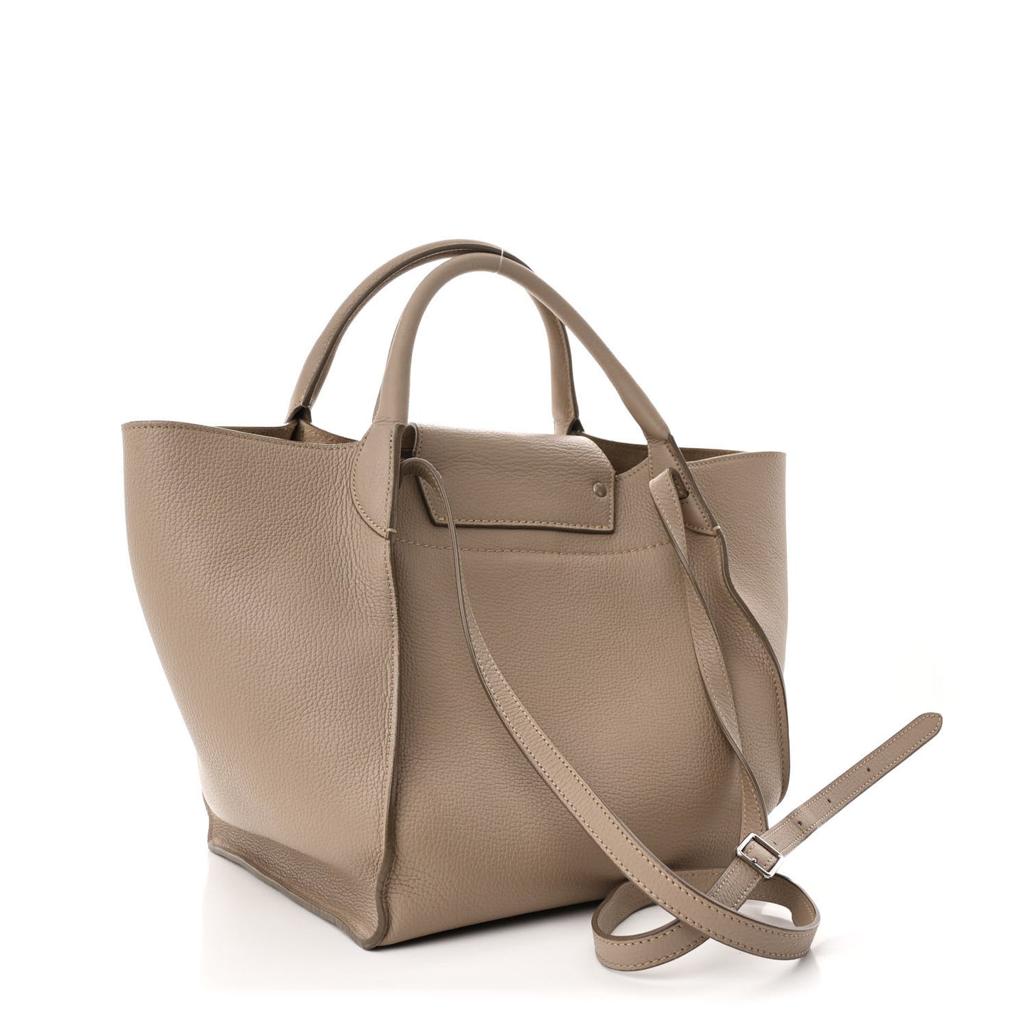 Supple Grained Calfskin Small Big Bag Light Taupe