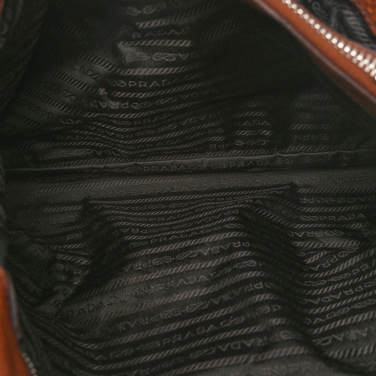 Prada Vitello Daino Buckle Shoulder Bag Tabacco 5 of 10