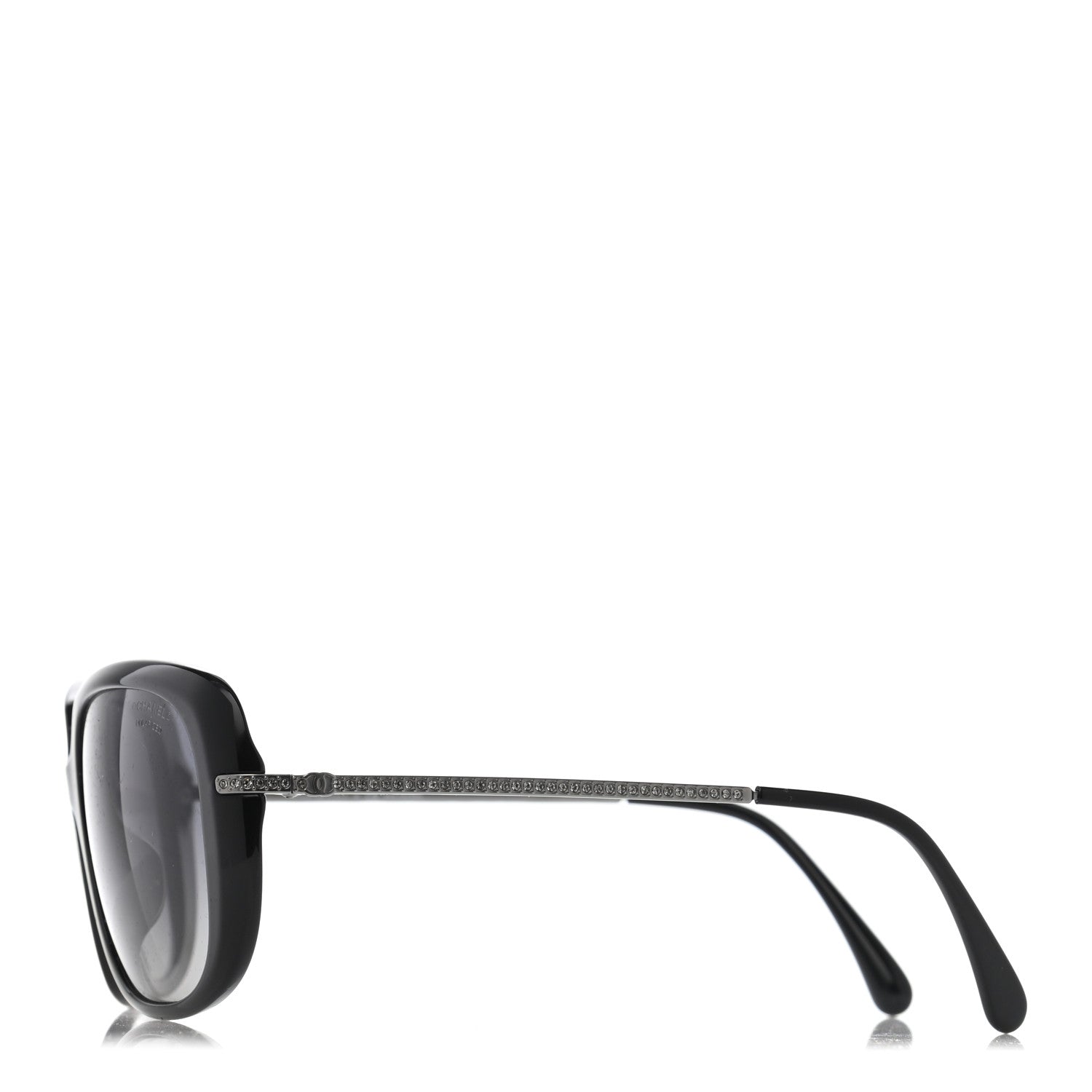 Chanel Polarized Crystal CC Sunglasses 5292 Black 3 of 8