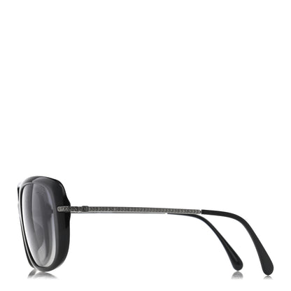 Chanel Polarized Crystal CC Sunglasses 5292 Black 3 of 8
