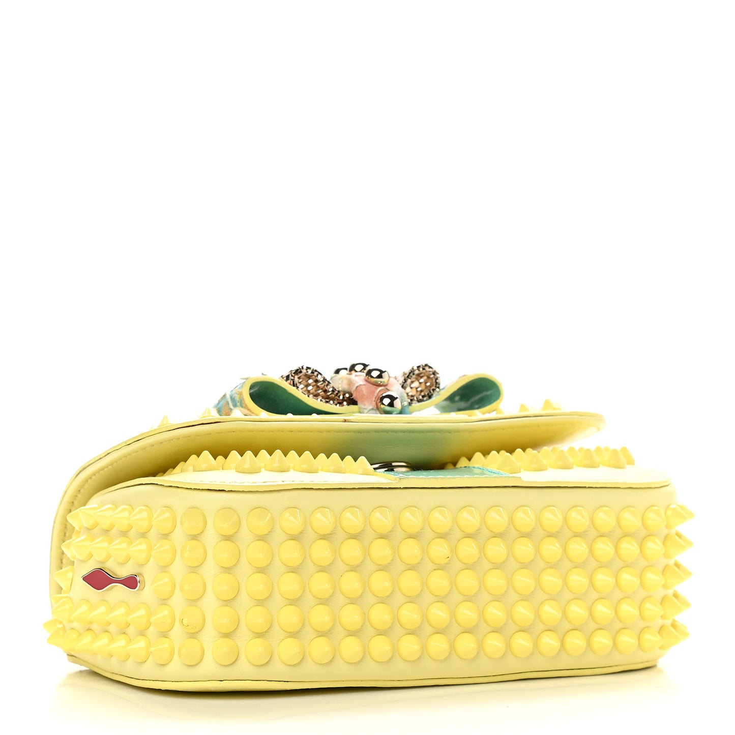Calfskin Spikes Mini Sweety Charity Crossbody Bag