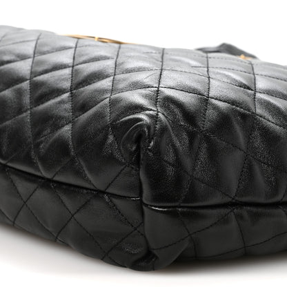 Saint Laurent Lambskin Quilted Maxi Icare Shopping Tote Black 10 of 11