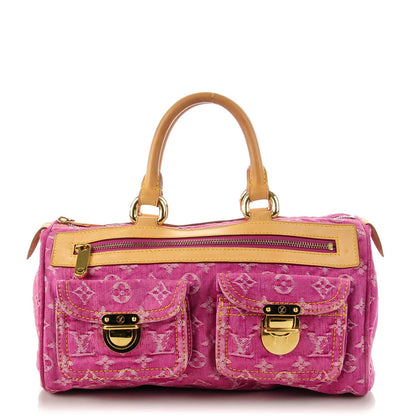 Louis Vuitton Monogram Denim Neo Speedy Fuchsia 1 of 7