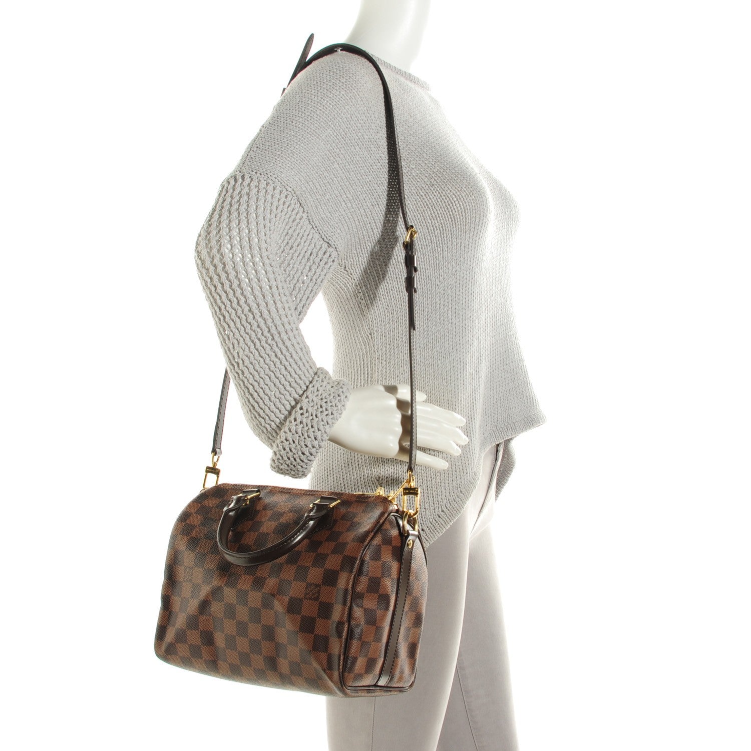 Louis Vuitton Damier Ebene Speedy Bandouliere 25 2 of 7