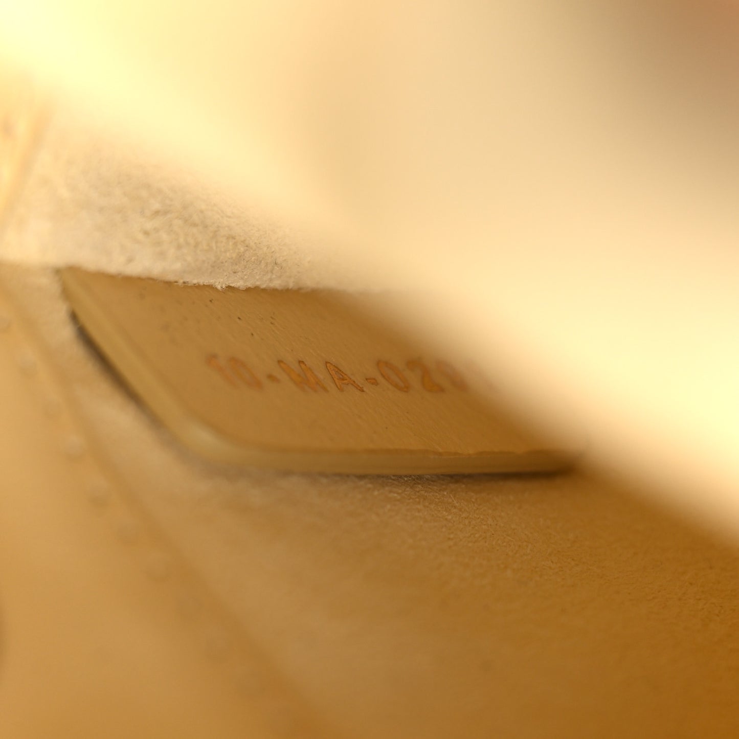 Lambskin Cannage Micro Lady Dior Soft Yellow