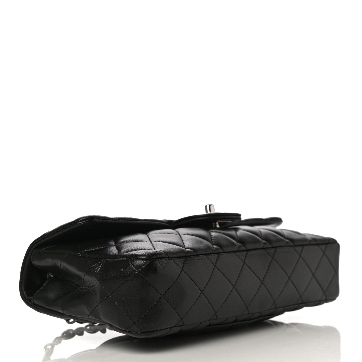 Chanel Lambskin Quilted East West Flap Black 4 of 13