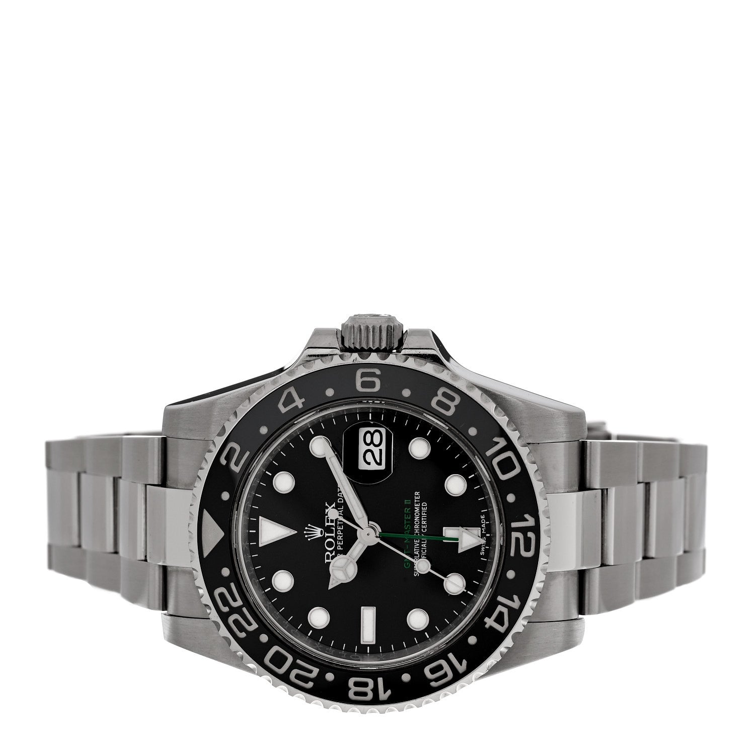 Rolex Stainless Steel 40mm Oyster Perpetual Date GMT Master II Watch Black 116710LN 2 of 5