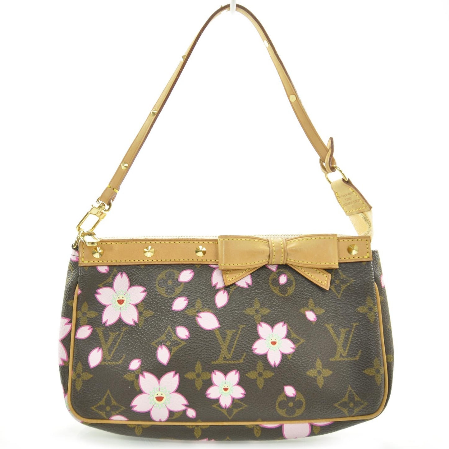 Monogram Cherry Blossom Pochette Accessories Brown