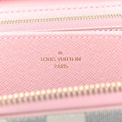 Louis Vuitton Damier Azur Zippy Wallet Rose Ballerine 11 of 14