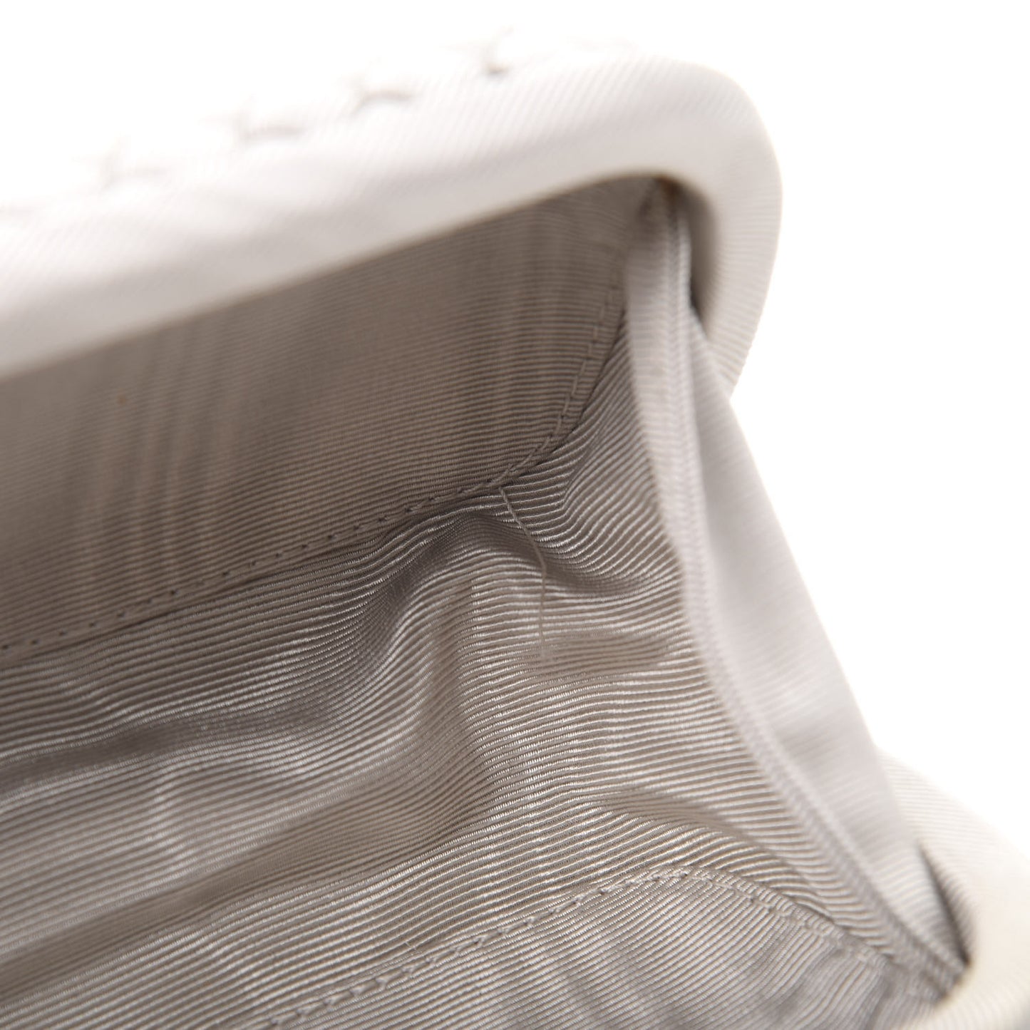 Satin Intreccio Impero Stretch Knot Clutch Grey