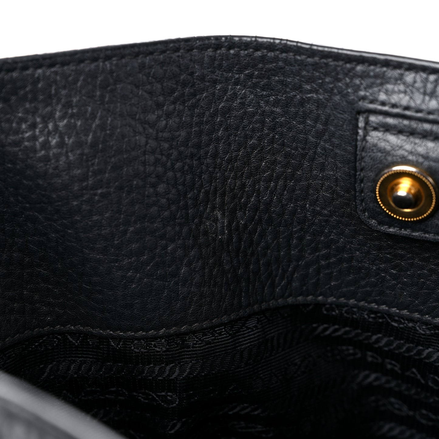 Vitello Daino Side Pocket Tote Black