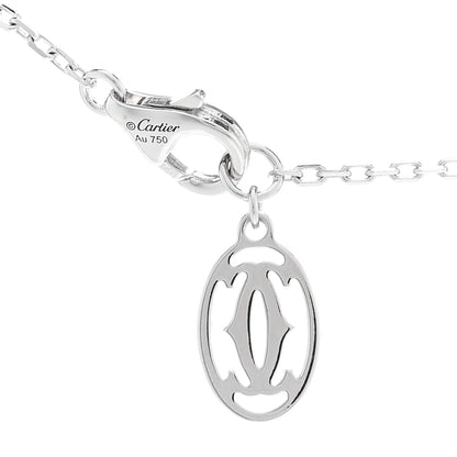Cartier 18K White Gold Diamond LM D'Amour Pendant Necklace 4 of 5