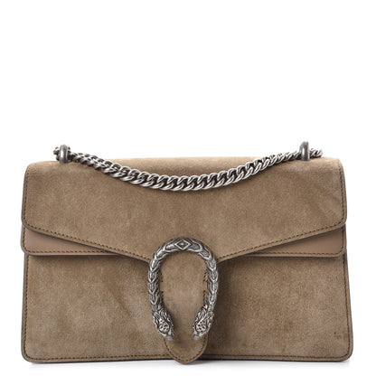 Gucci Suede Small Dionysus Shoulder Bag Taupe 1 of 7
