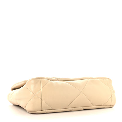 Chanel Lambskin Quilted Medium Chanel 19 Flap Beige 4 of 10