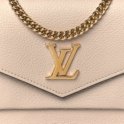 Louis Vuitton Soft Calfskin Mini My Lockme Chain Pochette Greige 7 of 10