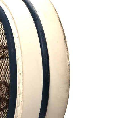 Gucci GG Monogram Web Womens 1977 Tennis High Top Sneakers 40.5 Beige Ebony Mystic White 9 of 10