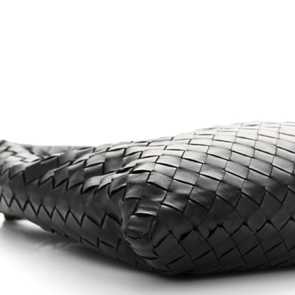 Bottega Veneta Calfskin Intrecciato Small Hop Black 9 of 10