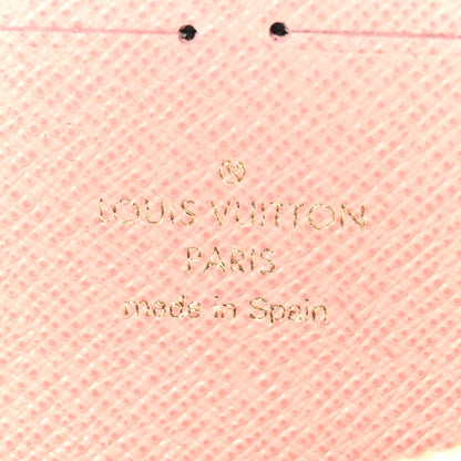 Louis Vuitton Damier Azur Clemence Wallet Rose Ballerine 7 of 8