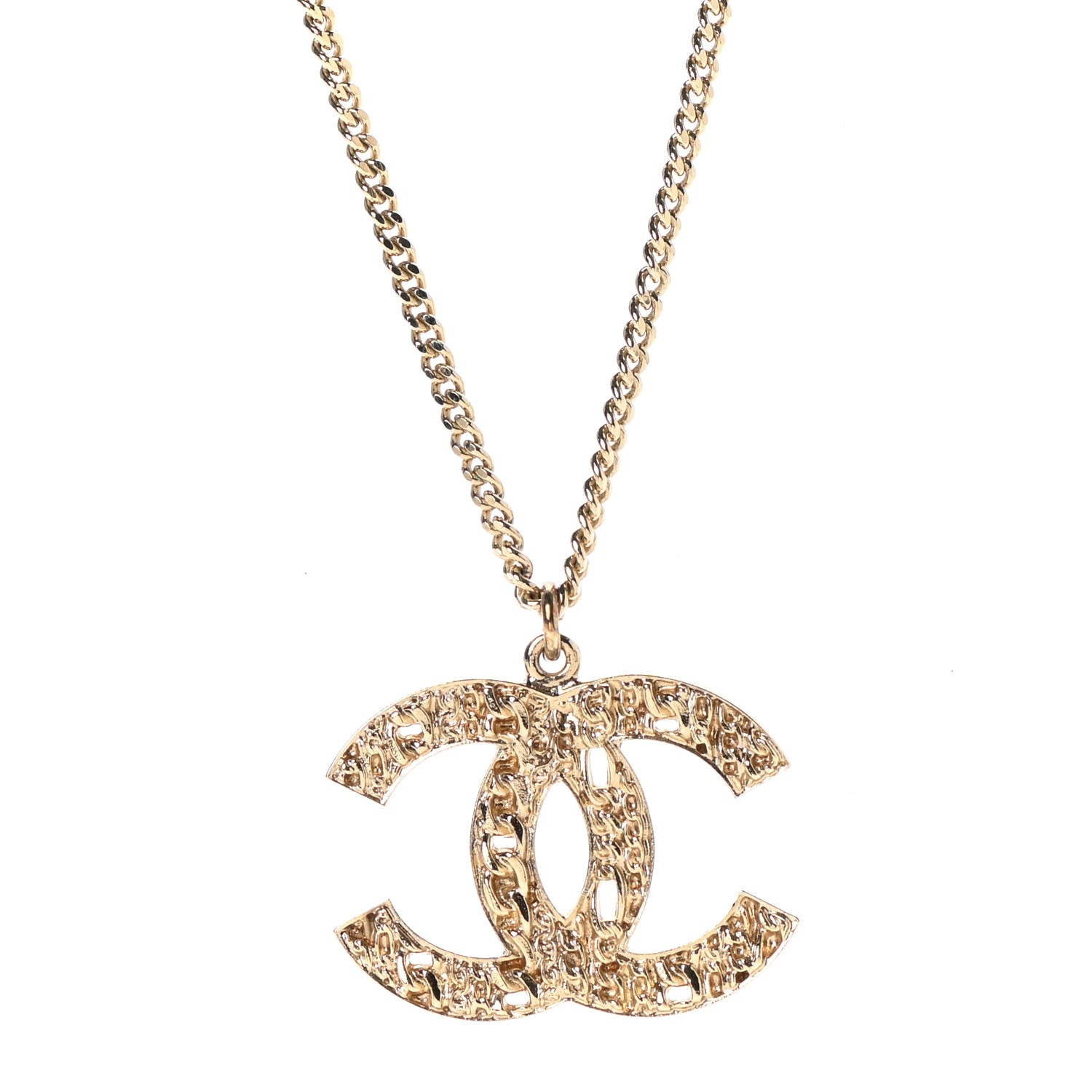 Chanel Chain CC Long Necklace Gold 4 of 6