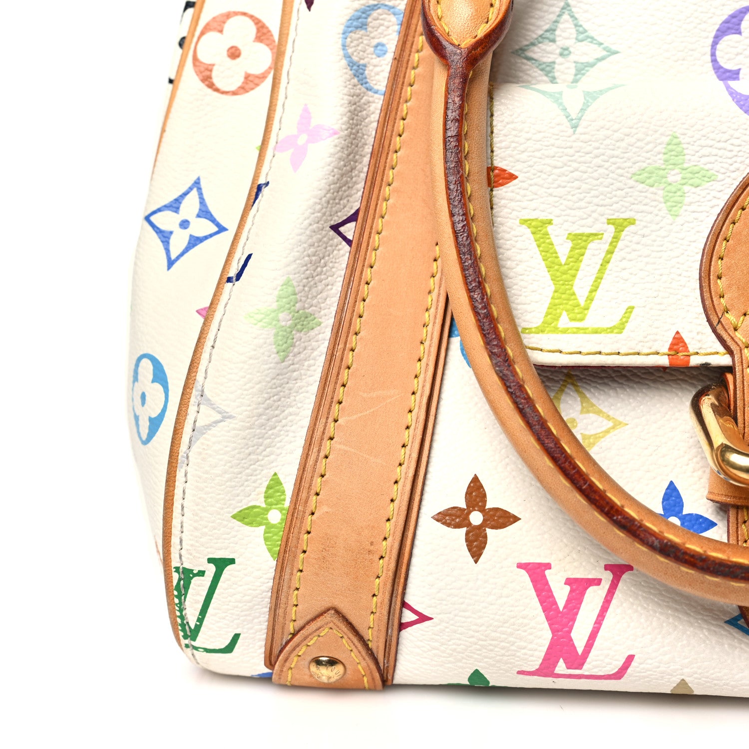 Louis Vuitton Monogram Multicolor Priscilla White 10 of 11
