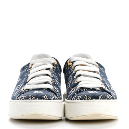 Louis Vuitton Jacquard Since 1854 Time Out Sneakers 36.5 Blue 3 of 12