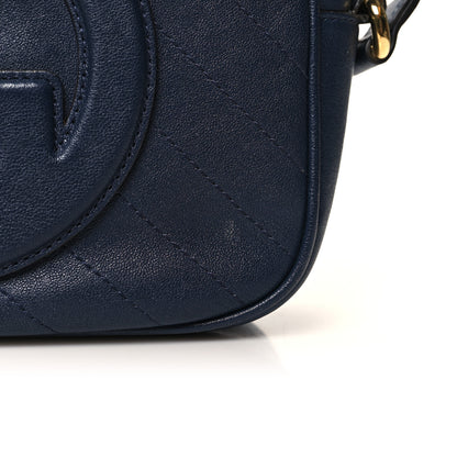 Gucci Sakai Be Green Calfskin Diagonal Stitched Small Blondie Shoulder Bag Blue Agata 11 of 13