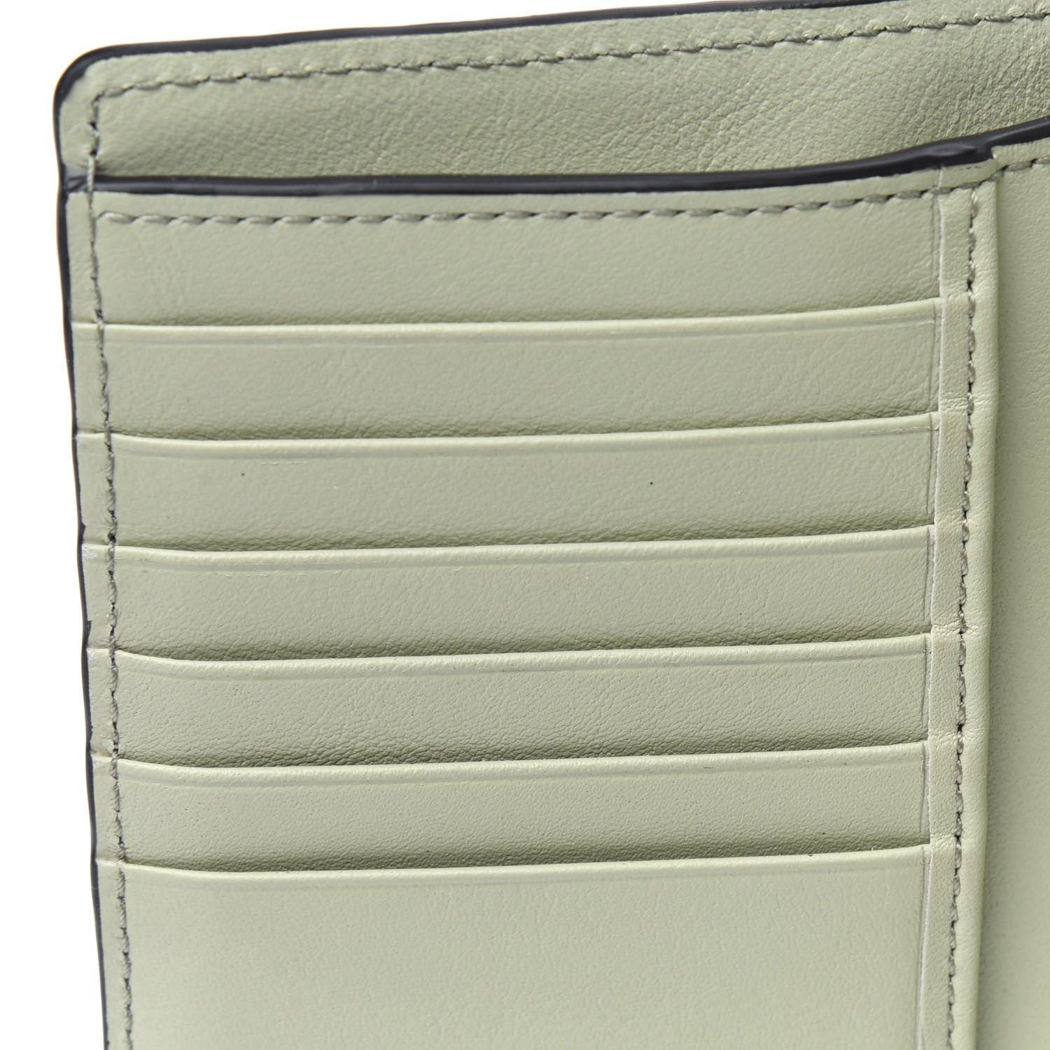 Chloe Calfskin Alphabet Compact Wallet Light Eucalyptus 8 of 16