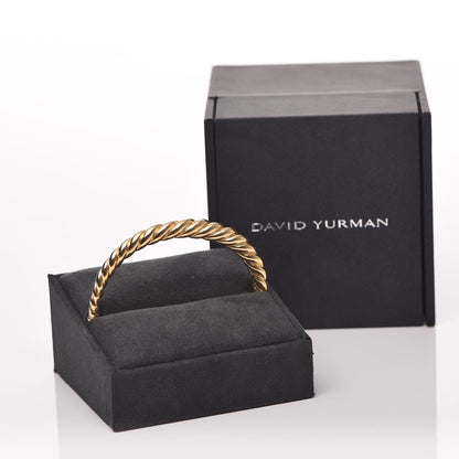 David Yurman 18K Yellow Gold 6mm Pure Form Cable Bracelet 5 of 5