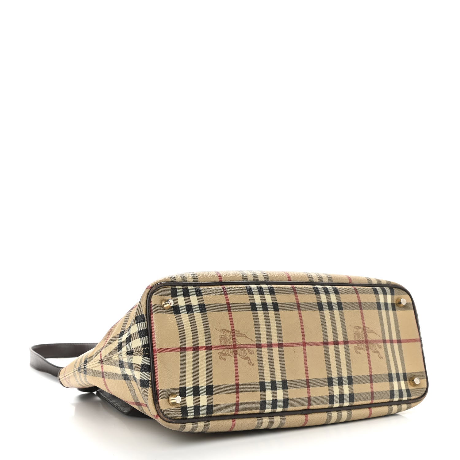 Burberry Haymarket Check Medium Regent Tote Chocolate 4 of 23